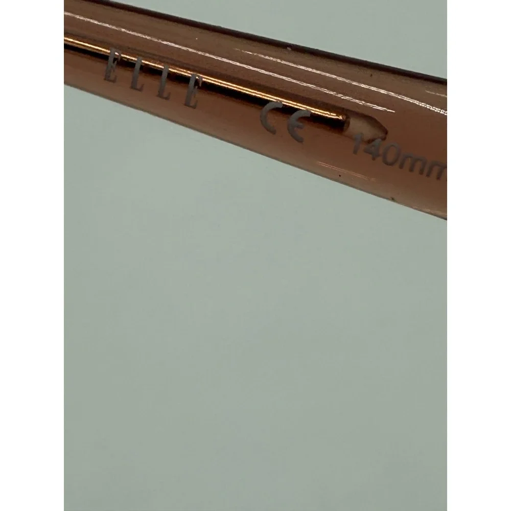 Elle Eyeglasses Women 51-19-140 Rose Gold Excellent Oval Metal Frames EL13467
